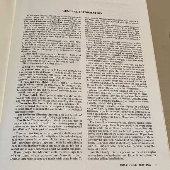 Dollhouse Lighting Electrification in Miniature - Picture 8 of 16